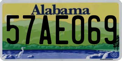 AL license plate 57AE069