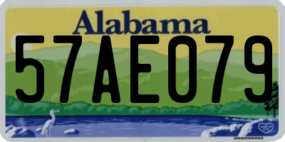 AL license plate 57AE079