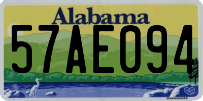 AL license plate 57AE094