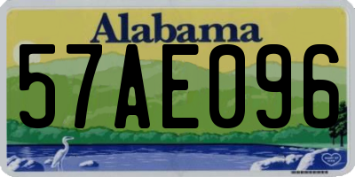 AL license plate 57AE096