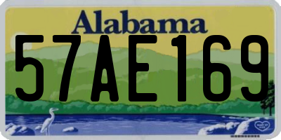 AL license plate 57AE169