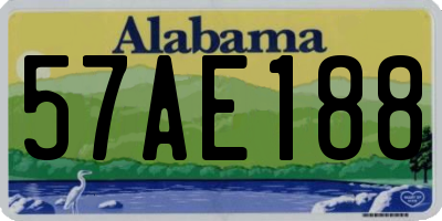 AL license plate 57AE188