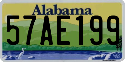 AL license plate 57AE199
