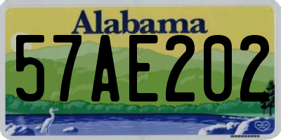 AL license plate 57AE202