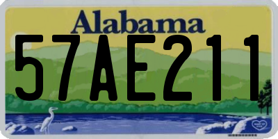 AL license plate 57AE211