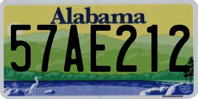 AL license plate 57AE212