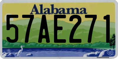 AL license plate 57AE271