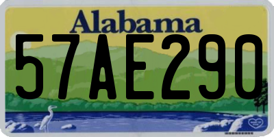 AL license plate 57AE290