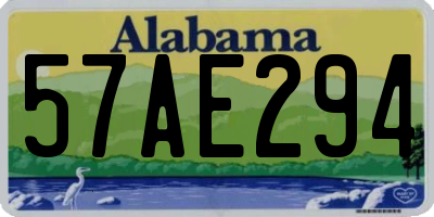 AL license plate 57AE294