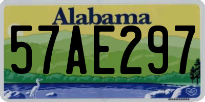 AL license plate 57AE297