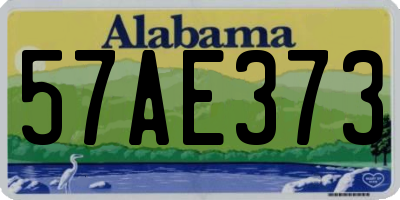 AL license plate 57AE373