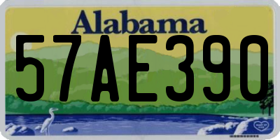 AL license plate 57AE390