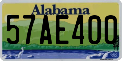 AL license plate 57AE400