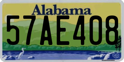 AL license plate 57AE408