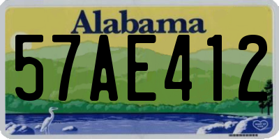 AL license plate 57AE412