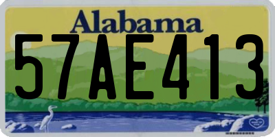 AL license plate 57AE413