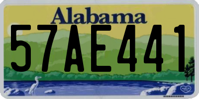 AL license plate 57AE441