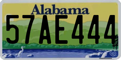 AL license plate 57AE444