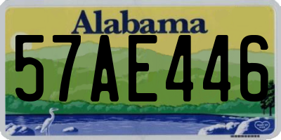 AL license plate 57AE446