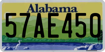 AL license plate 57AE450