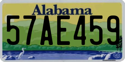 AL license plate 57AE459