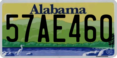 AL license plate 57AE460