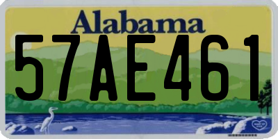 AL license plate 57AE461