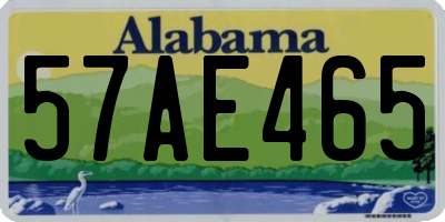 AL license plate 57AE465