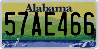 AL license plate 57AE466