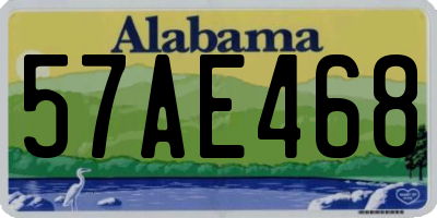 AL license plate 57AE468
