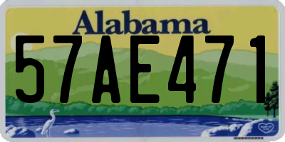 AL license plate 57AE471