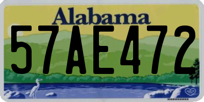 AL license plate 57AE472