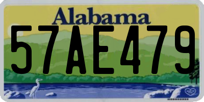 AL license plate 57AE479