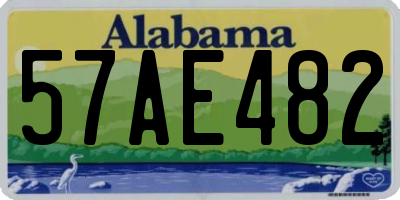 AL license plate 57AE482