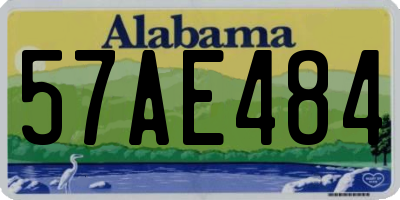 AL license plate 57AE484