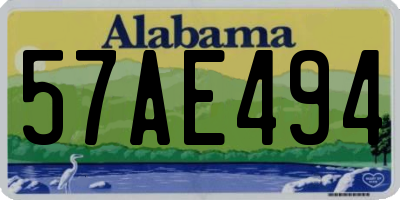 AL license plate 57AE494