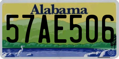 AL license plate 57AE506
