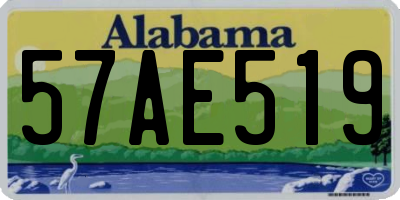 AL license plate 57AE519
