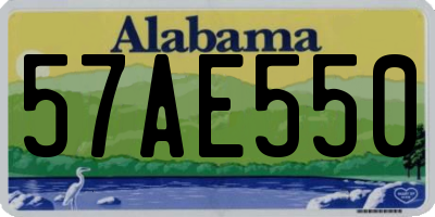 AL license plate 57AE550