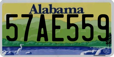 AL license plate 57AE559