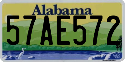 AL license plate 57AE572