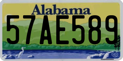 AL license plate 57AE589