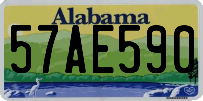 AL license plate 57AE590