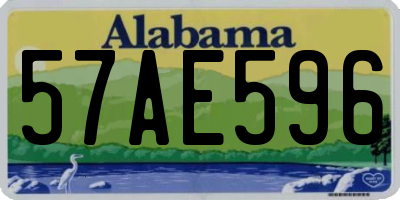 AL license plate 57AE596