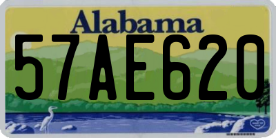 AL license plate 57AE620