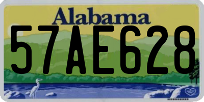 AL license plate 57AE628