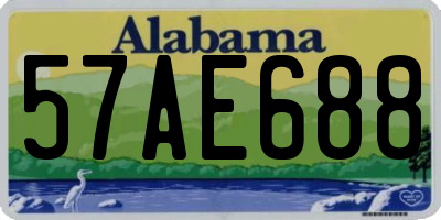 AL license plate 57AE688