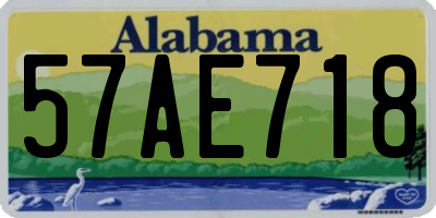 AL license plate 57AE718
