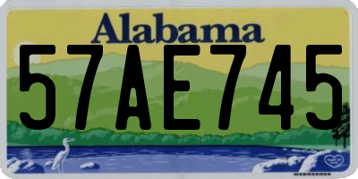 AL license plate 57AE745