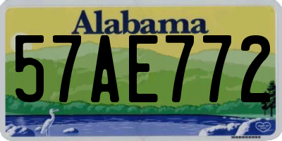 AL license plate 57AE772